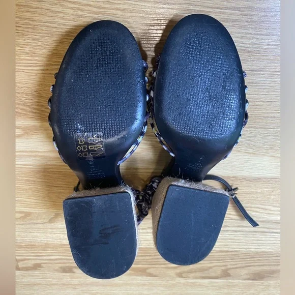 Too cute 😍Schulz espadrilles open toe heels size US 7.5 EUC - Picture 10 of 15